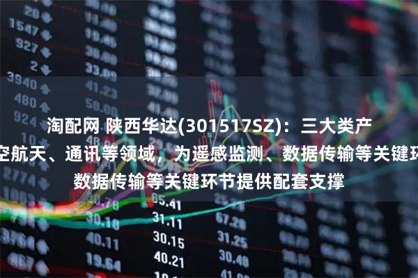 淘配网 陕西华达(301517SZ)：三大类产品广泛应用于航空航天、通讯等领域，为遥感监测、数据传输等关键环节提供配套支撑